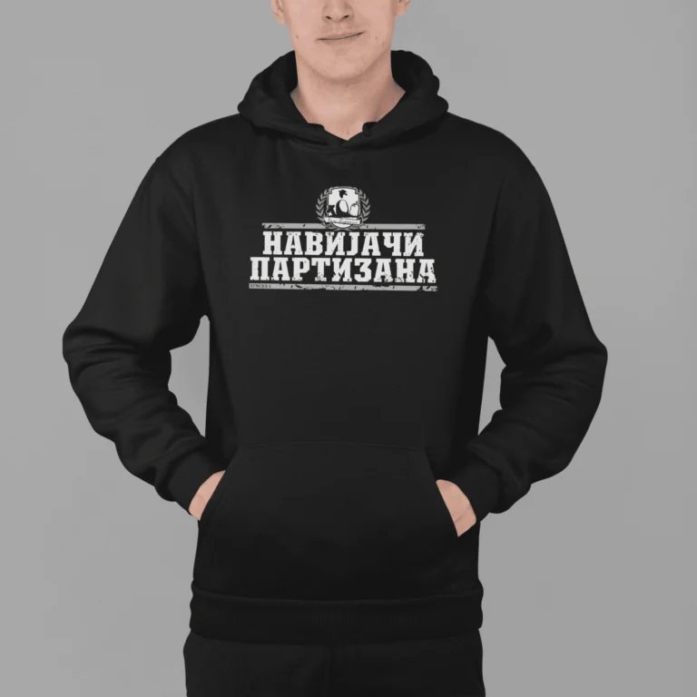 navijači Partizana duks crni, kk partizan shop