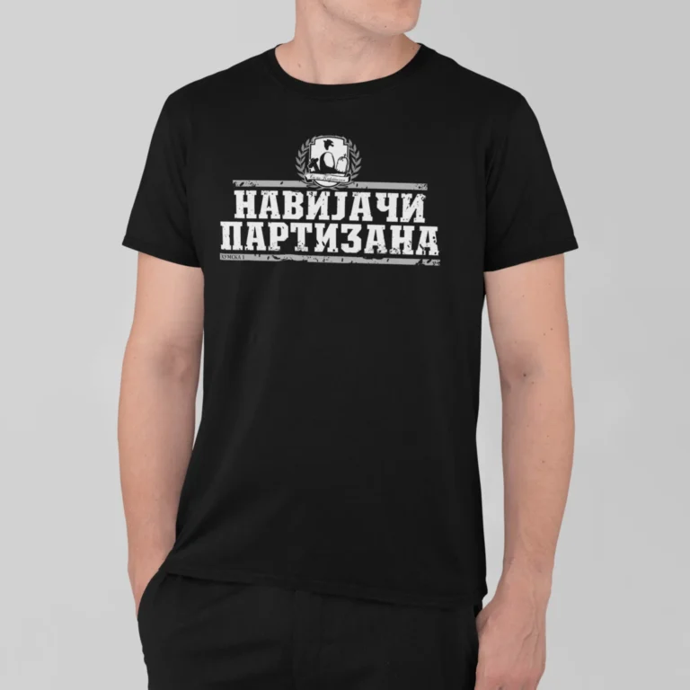 navijači partizana, kk partizan shop (crna)