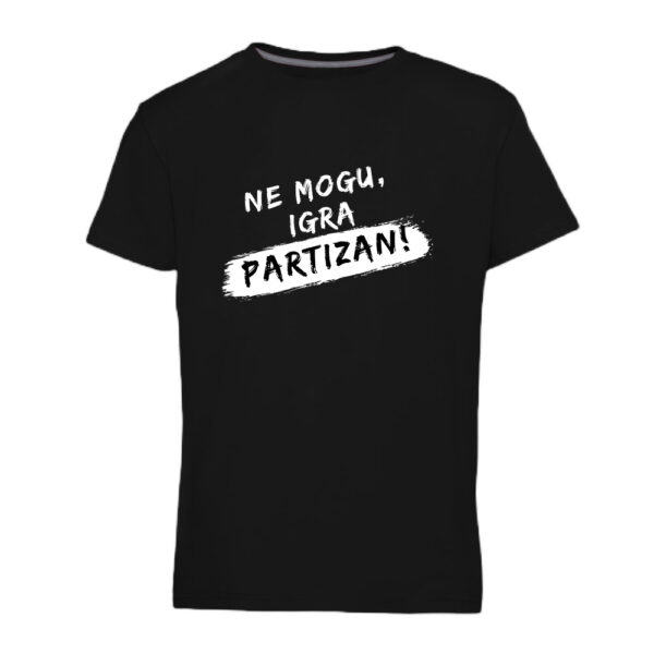 Ne mogu igra Partizan majica (crna), kk partizan shop