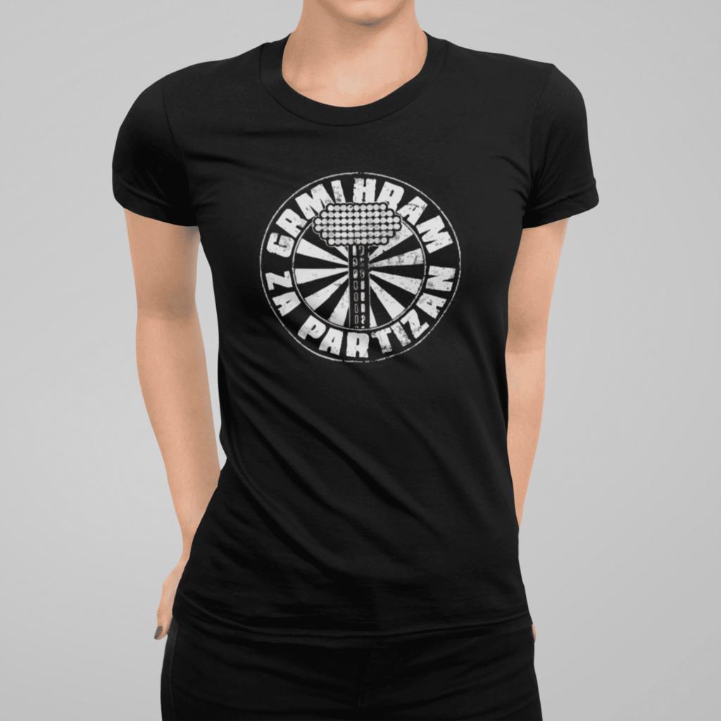 partizan shop grmi hram za partizan ženska majica