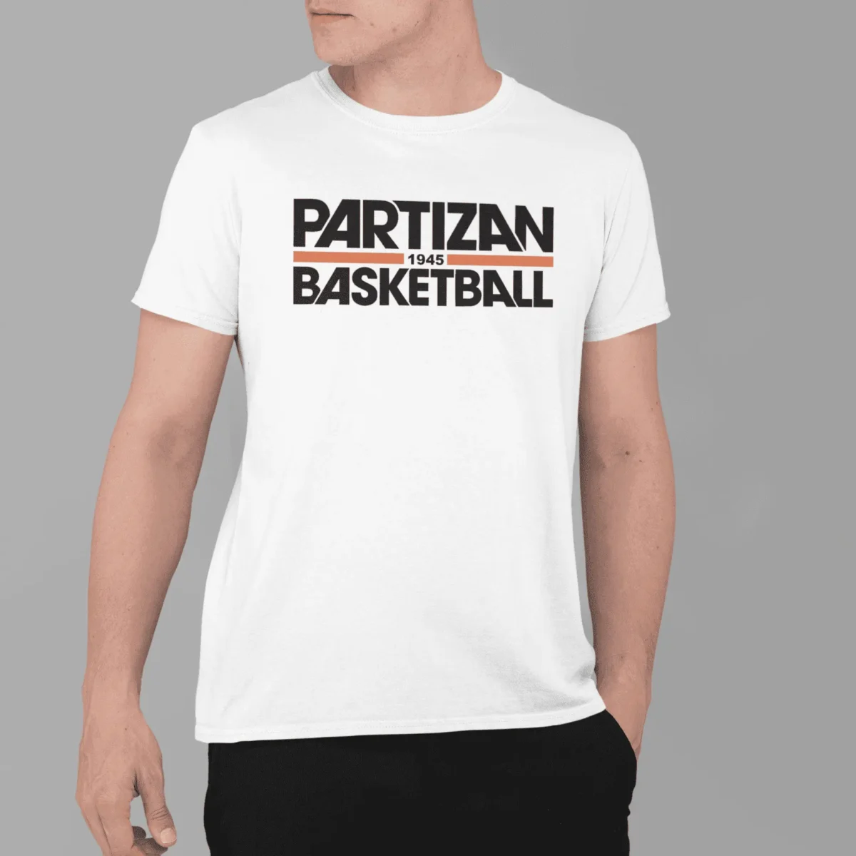 partizan basketball majica bela, kk partizan shop